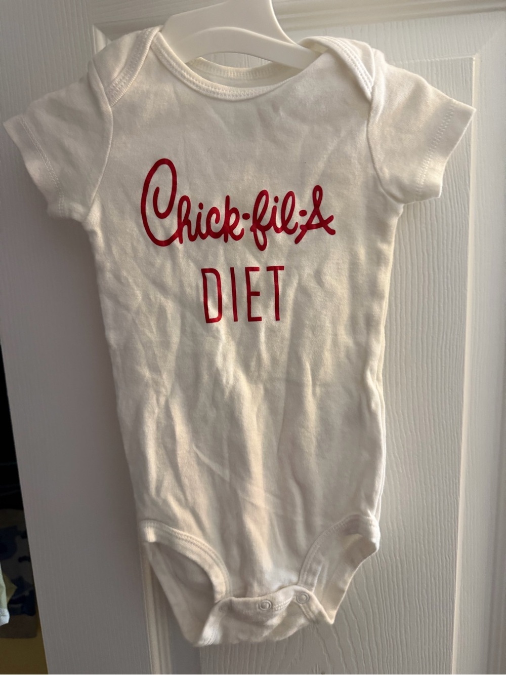 Chick fila ' Diet' Baby One-Piece